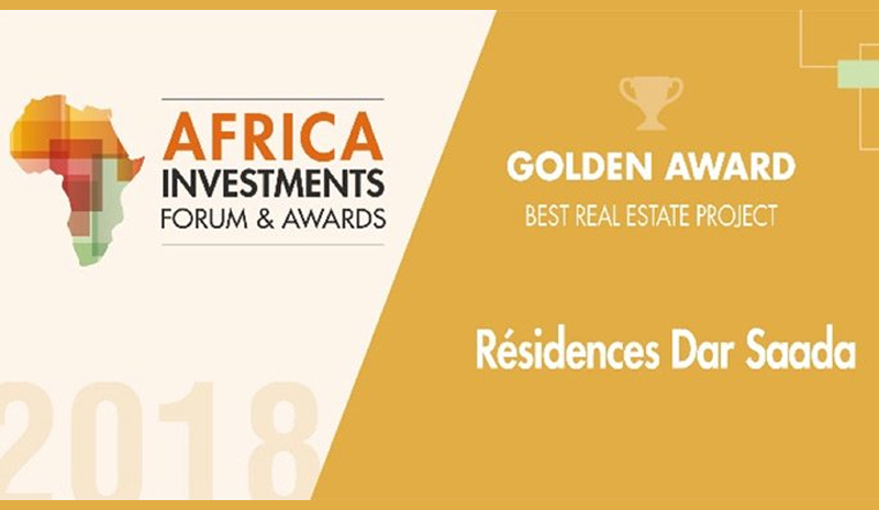Résidences Dar Saada reçoit le « trophée d’or » pour un projet immobilier à Abidjan